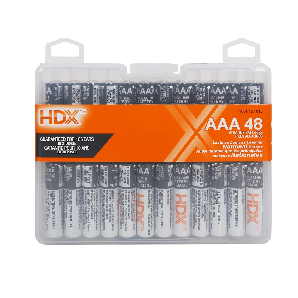 HDX AAA Alkaline Batteries