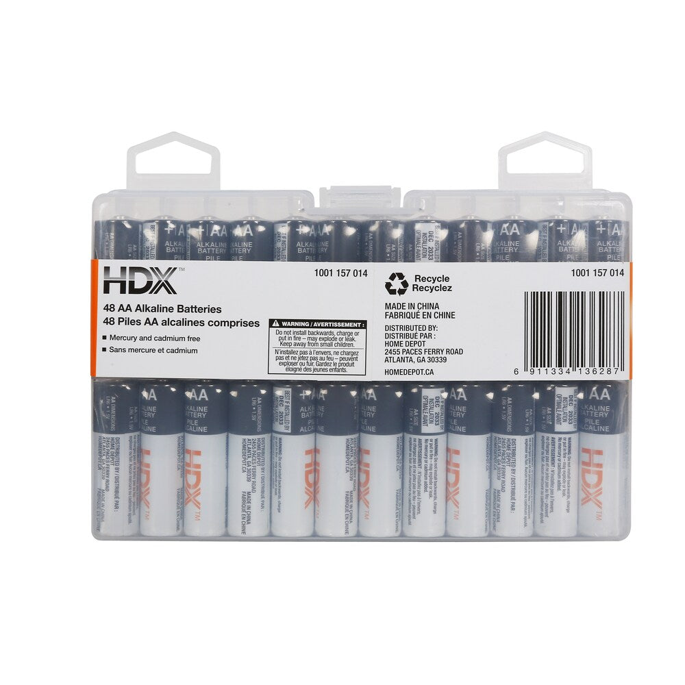 HDX AAA Alkaline Batteries