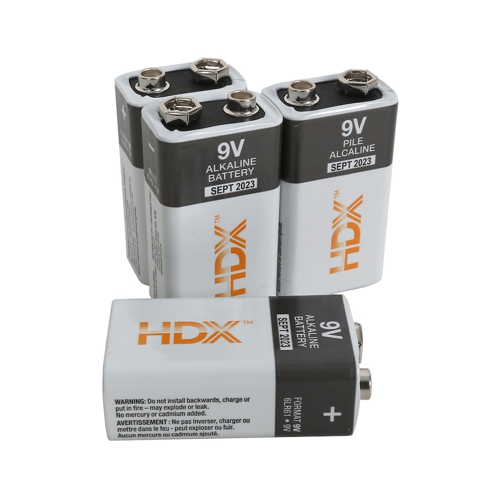 HDX 9V Alkaline Batteries