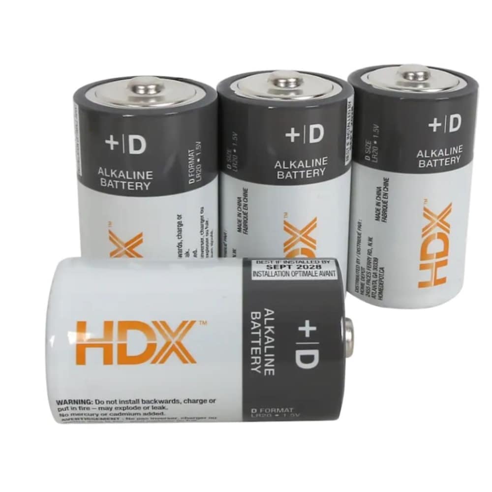 HDX D Alkaline Batteries