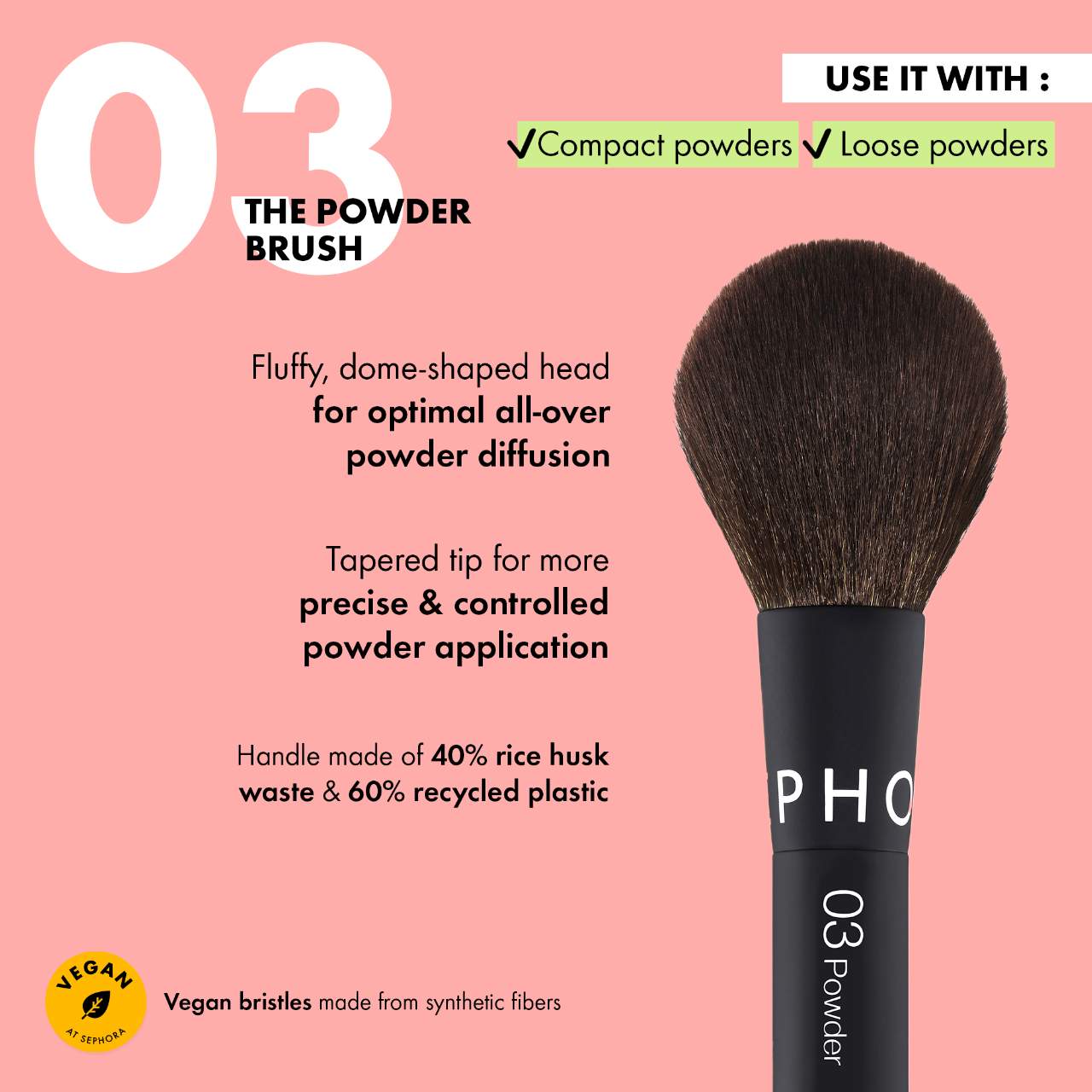 Essential Brush - 03 Powder by SEPHORA COLLECTION