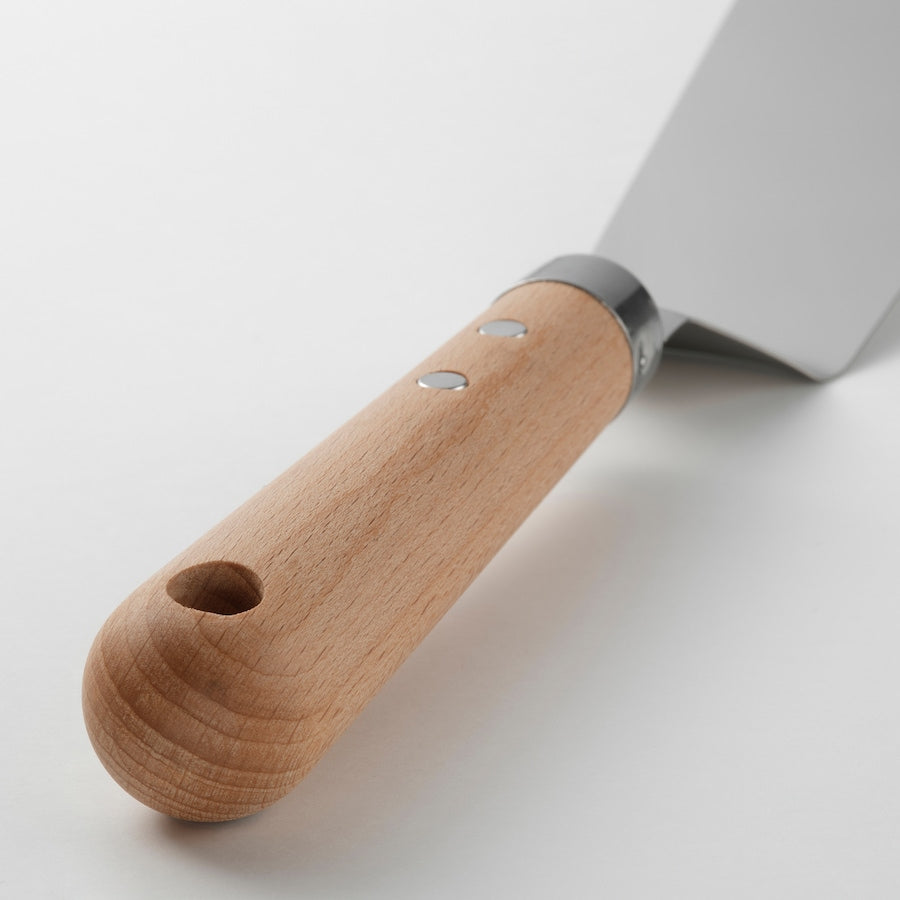 VARDAGEN Angled turner, stainless steel/beech