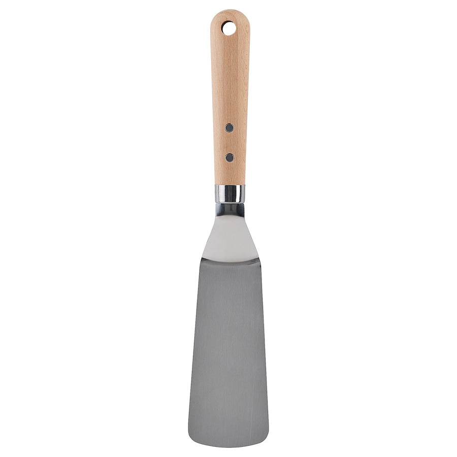 VARDAGEN Angled turner, stainless steel/beech