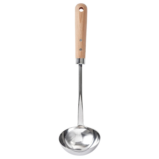 VARDAGEN Ladle, stainless steel/beech