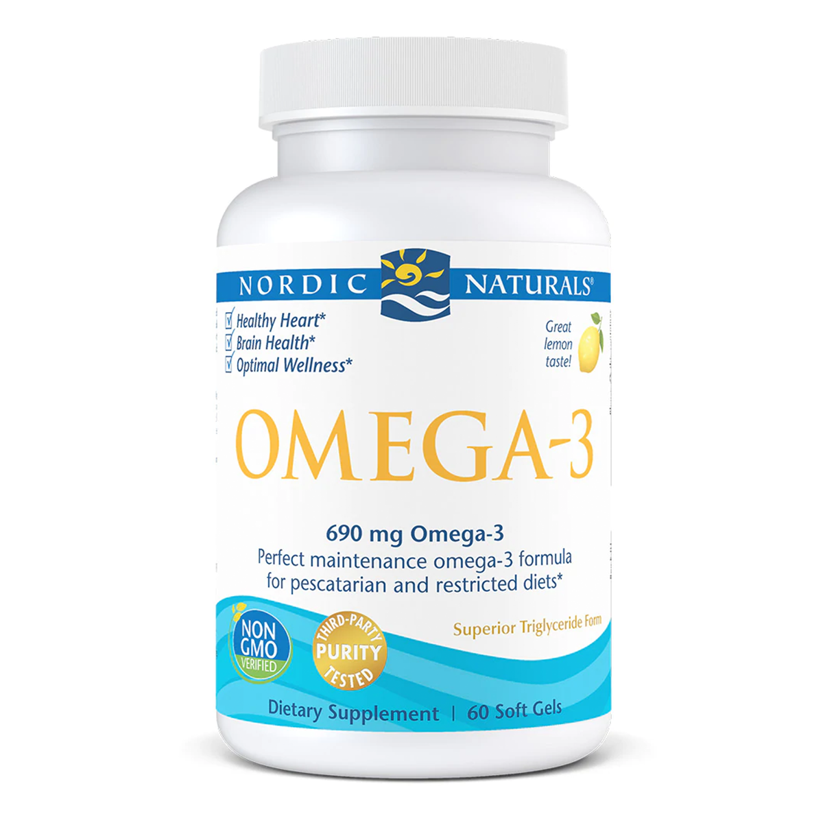 Nordic Naturals Omega 3 Lemon Softgels